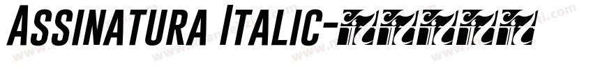 Assinatura Italic字体转换